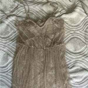Sheer Starry Tulle Dress
